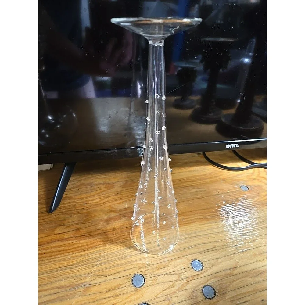 ABIGAILS LA BOEHME FLUTE GLASS - 9.75 Tall 3 Inches Wide